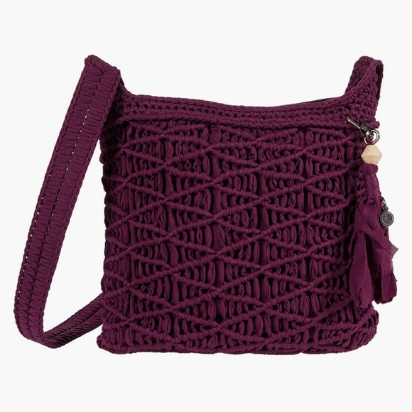 The Sak Handbags - The Sak Carlisle Crochet Crossbody -Violet